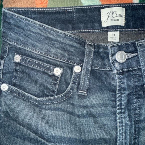 J.Crew Curvy Toothpick Jeans | Size 24 | Dark Wash Stretch Denim - Picture 5 of 8
